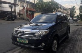 Selling Black Toyota Fortuner 2013 at 24952 km