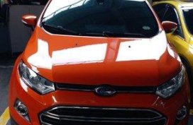 Selling Orange Ford Ecosport 2017 Automatic Gasoline at 19000 km 