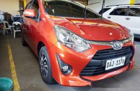 Selling Orange Toyota Wigo 2019 Automatic Gasoline 