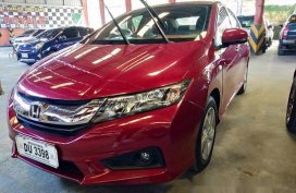 Red Honda City 2017 Automatic Gasoline for sale  