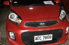 Selling Red Kia Picanto 2017 at 9000 km