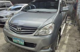 Silver Toyota Innova 2009 Manual Gasoline for sale 
