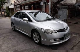 Silver Honda Civic 2007 for sale in Cabanatuan
