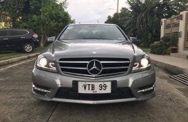 Grayblack Mercedes-Benz C200 2014 for sale in Automatic