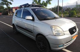 Silver Kia Picanto 2010 for sale in Manual