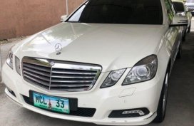 White Mercedes-Benz E-Class 2010 for sale in Manila