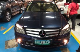 Black Mercedes-Benz C-Class 2008 for sale in Manila