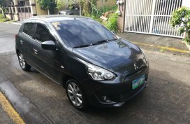 Selling Grey Mitsubishi Mirage 2013 in Quezon City