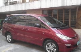 Red Toyota Previa 2004 for sale in Las Piñas