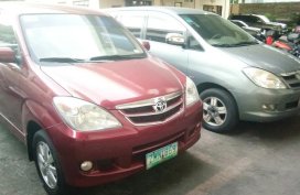 Red Toyota Avanza 2008 for sale in Manila