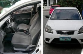 White Kia Rio 2011 for sale in Quezon City