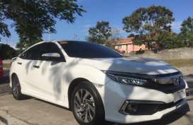 Pearl White Honda Civic 2019 for sale in Automatic