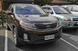 Brown Kia Sorento 2014 Automatic for sale 