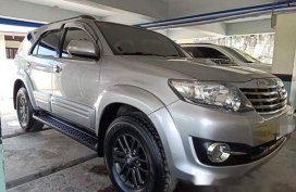 Silver Toyota Fortuner 2015 for sale in Batangas
