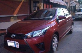 Sell Red 2015 Toyota Yaris at 44000 km