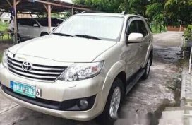 Beige Toyota Fortuner 2012 for sale in Guagua
