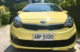Yellow Kia Rio 2015 Manual for sale 