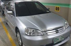 Silver Honda Civic 2002 at 160000 km for sale 