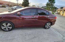 Red Honda City 2015 at 27000 km for sale 