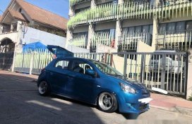 Blue Mitsubishi Mirage 2014 Manual for sale