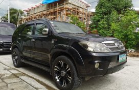 Black Toyota Fortuner 2008 for sale in Paranaque City