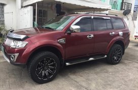 Red Mitsubishi Montero 2013 for sale in Quezon