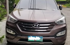 Purple Hyundai Santa Fe 2013 for sale in Automatic