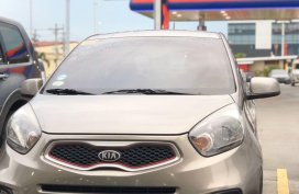 Grey Kia Picanto 2015 for sale in Manual