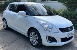 Pearl White Suzuki Swift 2015 for sale in Manila