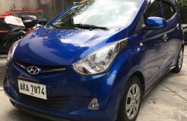 Blue Hyundai Eon 2015 for sale in Manual