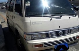 Selling White Nissan Urvan 2013 in Quezon City