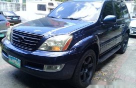 Blue Lexus Gx 2003 for sale in Quezon City