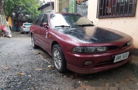 Selling Red Mitsubishi Galant 1997 Manual Gasoline 