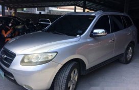 Grey Hyundai Santa Fe 2008 for sale in Quezon City