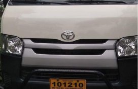 White Toyota Hiace 2016 for sale in Davao