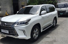 White Lexus Lx 570 2017 for sale in Manila