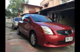 Red Nissan Sentra 200 2012 Sedan at 33000 for sale in Manila