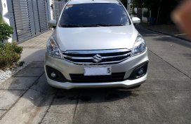 Silver Suzuki Ertiga 2018 for sale in Automatic