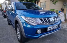 Selling Blue Mitsubishi Strada 2015 in Antipolo