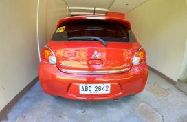 Orange Mitsubishi Mirage 2015 for sale in Manual