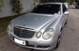 Silver Mercedes-Benz E-Class 2008 for sale in Manila