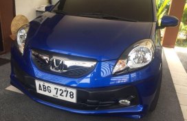 Blue Honda Brio 2015 for sale in Pasig