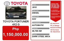 2015 TOYOTA FORTUNER 4X2 G DSL AT