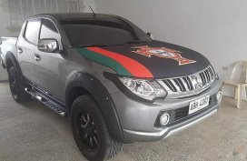 Black Mitsubishi Strada 2015 Truck at Automatic for sale in Malabon