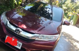 1st Owned 2014 Honda City Maroon top of the line 