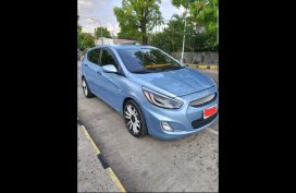 Selling Blue Hyundai Accent 2014 Hatchback in Calasiao