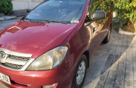 Red Toyota Innova 2007 for sale in Manila