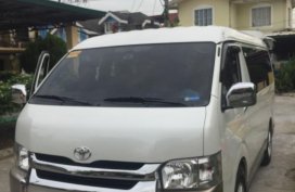 White Toyota Hiace 2017 for sale in San Juan City