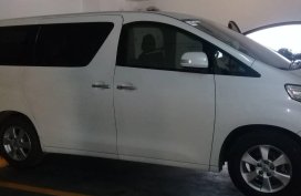 White Toyota Alphard for sale in Manila
