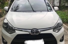 White Toyota Wigo 1.0 G A/T 2017 at good price for sale in Cebu 